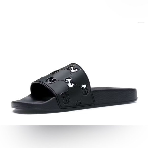 Gucci GG Rubber Slides - size 38 - Picture 1 of 5